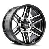 Ion 147 Gloss Black Machined wheel