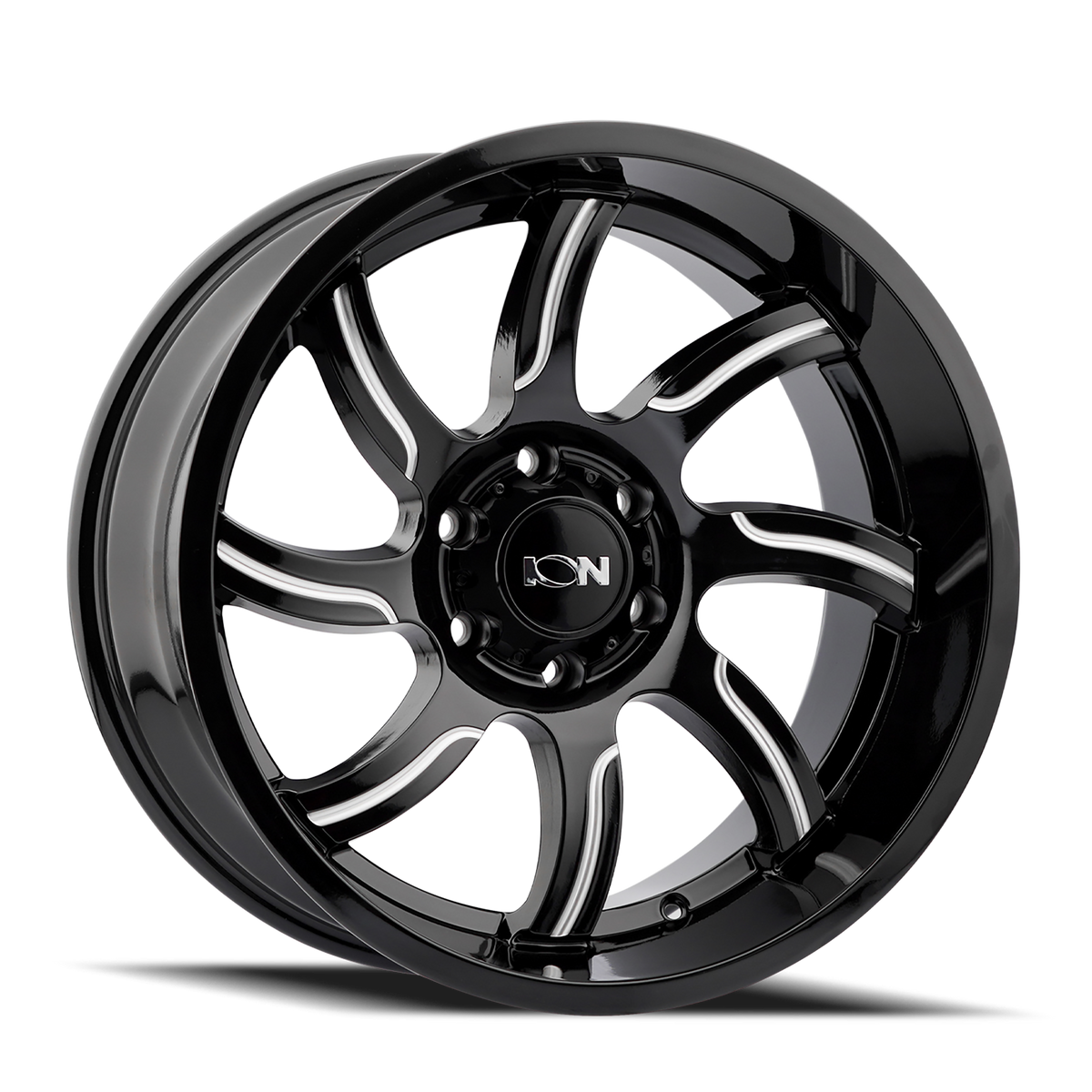 Ion 151 Gloss Black Milled wheel