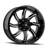 Ion 151 Gloss Black Milled wheel