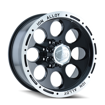 Ion 174 Gloss Black Machined wheel