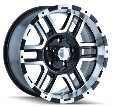 Ion 179 Satin Black Machined wheel