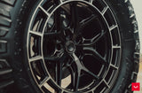 Vossen HFX-1 20x9.5 Tinted Gloss Black premium truck wheel