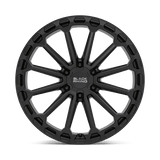 Black Rhino KAIZEN 17x9.5 +18 Matte Black   truck wheel