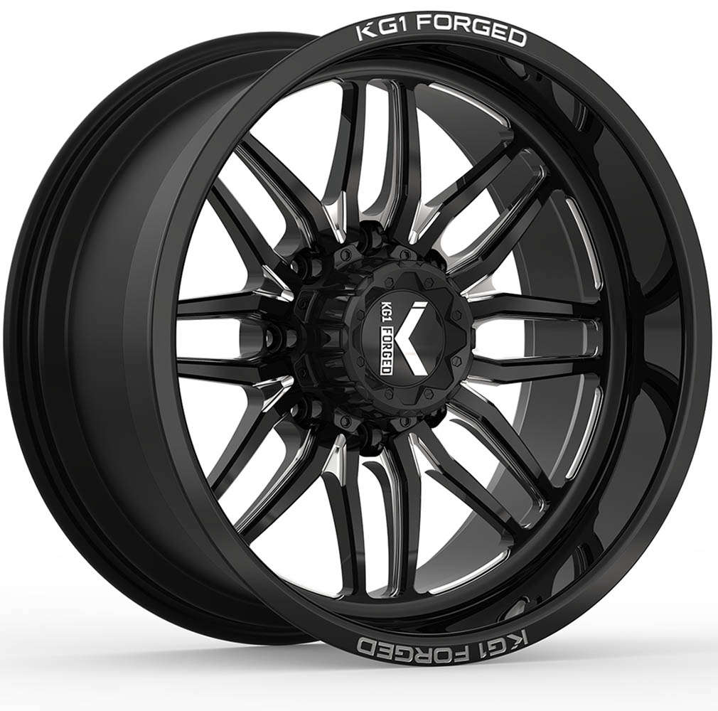 KG1 Forged Aristo Gloss Black with Milled Spoke Accents