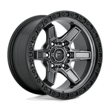 Fuel 1PC D698 KICKER 18x9 +1mm Matte Gun Metal Black Bead Ring
