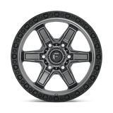 Fuel 1PC D698 KICKER 18x9 +1mm Matte Gun Metal Black Bead Ring