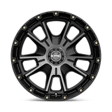 KMC KM100 SYNC 17x9 +18mm Satin Black with Gray Tint