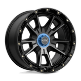 KMC KM100 SYNC 17x9 0mm Satin Black with Gray Tint