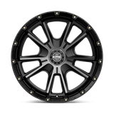 KMC KM100 Sync 20x9 Satin Black Gray Tint premium truck wheel