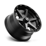 KMC KM101 TEMPO 17x9 +18mm Satin Black with Gray Tint