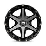 KMC KM101 TEMPO 17x9 +18mm Satin Black with Gray Tint