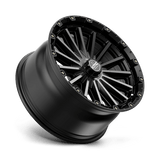 KMC KM102 SIGNAL 17x9 +18mm Satin Black with Gray Tint