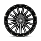 KMC KM102 SIGNAL 17x9 +18mm Satin Black with Gray Tint