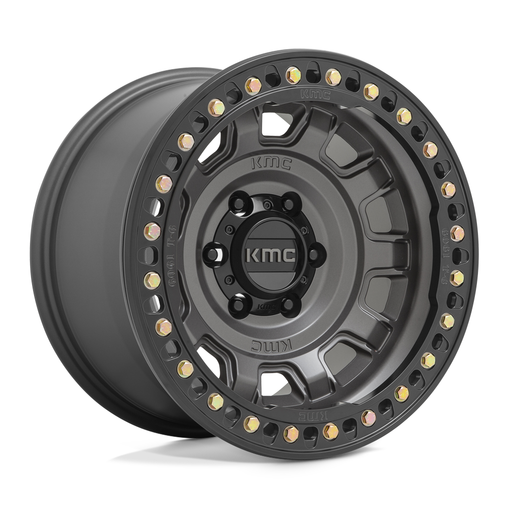 KMC KM236 TANK BEADLOCK Gray wheel