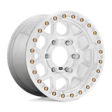 KMC KM444 17x9 +25mm Raw Machined with Slotted True Beadlock