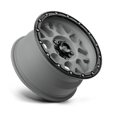 KMC KM535 GRENADE OFF-ROAD 17x8.5 0mm Matte Gray Matte Black Lip
