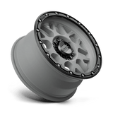 KMC KM535 GRENADE OFF-ROAD 17x9 -12mm Matte Gray Matte Black Lip