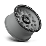 KMC KM535 GRENADE OFF-ROAD 17x9 +18mm Matte Gray Matte Black Lip