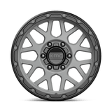 KMC KM535 GRENADE OFF-ROAD 17x9 +18mm Matte Gray Matte Black Lip