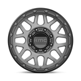 KMC KM535 GRENADE OFF-ROAD 17x9 +18mm Matte Gray Matte Black Lip (8x165.1)