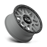 KMC KM535 Grenade 18x8.5 Matte Gray Matte Black Lip 6x139.7 truck wheel
