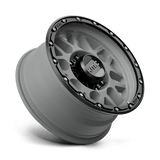 KMC KM535 GRENADE OFF-ROAD 16x8 -6mm Matte Gray Matte Black Lip