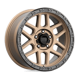 KMC KM544 18x9 +25mm Matte Bronze with Black Simulated Beadlock