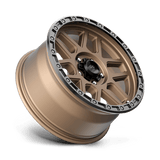 KMC KM544 18x9 +25mm Matte Bronze with Black Simulated Beadlock