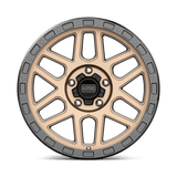 KMC KM544 18x9 +25mm Matte Bronze with Black Simulated Beadlock