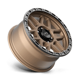 KMC KM544 Mesa 18x9 Matte Bronze with Black Lip premium truck wheel