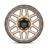 KMC KM544 Mesa 18x9 Matte Bronze with Black Lip premium truck wheel