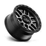 KMC KM544 Mesa 18x9 Satin Black with Gray Tint premium truck wheel