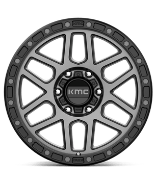 KMC KM544 MESA 18x9 +18 Satin Black with Gray Tint