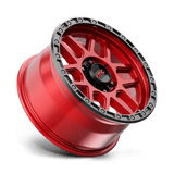 KMC KM544 MESA 18x9 +18mm Candy Red with Black Lip