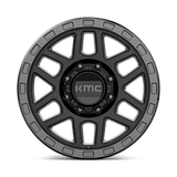 KMC KM544 MESA 18x9 +18mm Satin Black With Gloss Black Lip