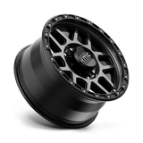 KMC KM544 Mesa 18x9 Satin Black with Gray Tint 8x170 heavy duty truck wheel
