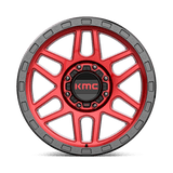 KMC KM544 MESA 20x9 0mm Candy Red with Black Lip