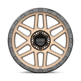 KMC KM544 MESA 17x9 +18mm Matte Bronze with Black Lip