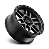KMC KM544 MESA 17x9 +18mm Satin Black with Gray Tint