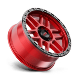 KMC KM544 17x8.5 0mm Candy Red with Black Lip