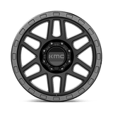 KMC KM544 Mesa 20x9 +18 Satin Black with Gloss Black Lip premium truck wheel
