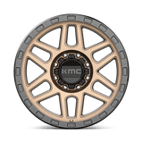 KMC KM544 MESA 17x9 +18mm Matte Bronze with Black Lip
