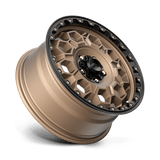 KMC KM545 17x8 +35mm Matte Bronze with Black Simulated Beadlock