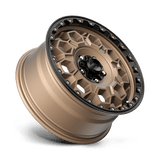KMC KM545 17x8 +20mm Matte Bronze with Black Simulated Beadlock (6x139.7)