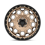 KMC KM545 17x8 +20mm Matte Bronze with Black Simulated Beadlock (6x139.7)