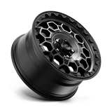 KMC KM545 17x8 +35mm Satin Black with Gray Tint and Simulated Beadlock (5x114.3)