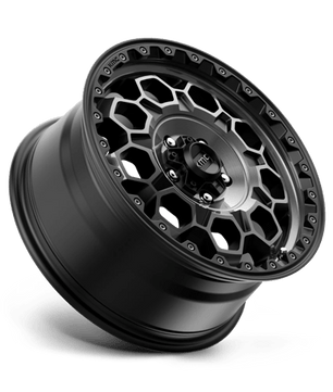 KMC KM545 TREK 17x9 0 Satin Black with Gray Tint