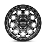 KMC KM545 TREK 17x9 +18mm Satin Black with Gray Tint
