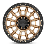 KMC KM547 16x8 0mm Satin Bronze with Matte Black Lip
