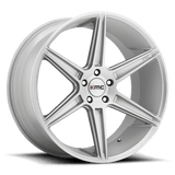 KMC KM711 Prism 22x9 +35 Brushed Silver premium Euro wheel
